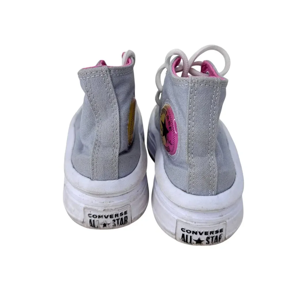 Converse Chuck Taylor All Star Move Platform Sneaker Youth 1 Gray White A02495C‎